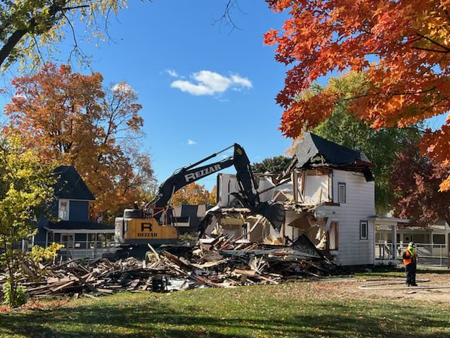 Demolition on Fourth Street