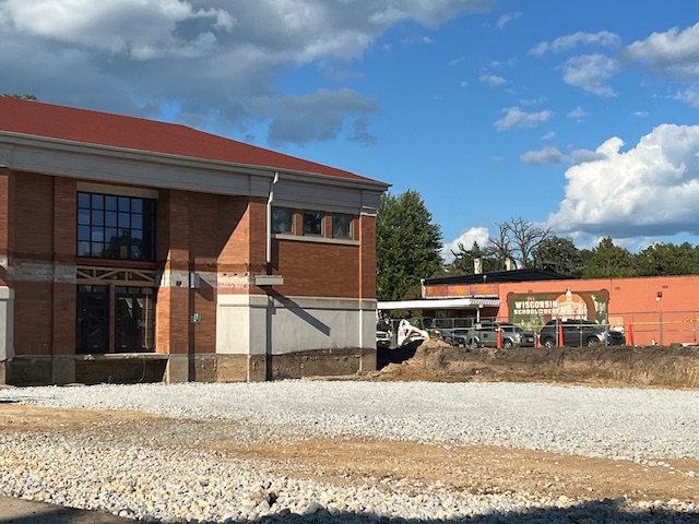 rear entrance Delavan downtown library