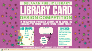 Library card design contest