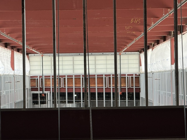 clerestory panels installed
