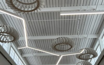Ceiling Fixtures in Clerestory